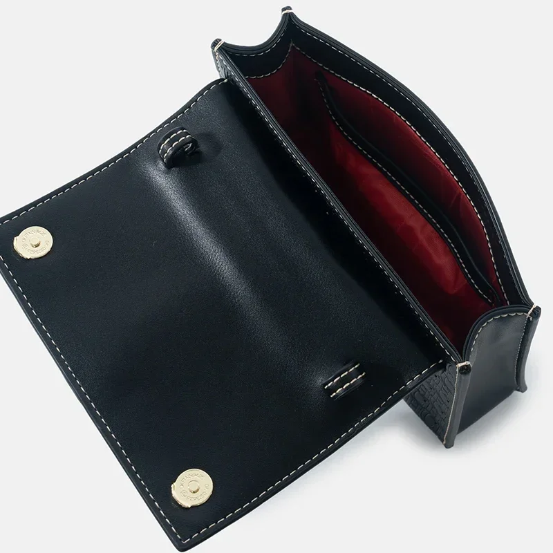 CHCH العلامة التجارية الفاخرة حقيبة حمل نسائية حساسة المدمجة مشبك طباعة قفل تصميم تنوعا بسيط بلون حقيبة كتف نسائية