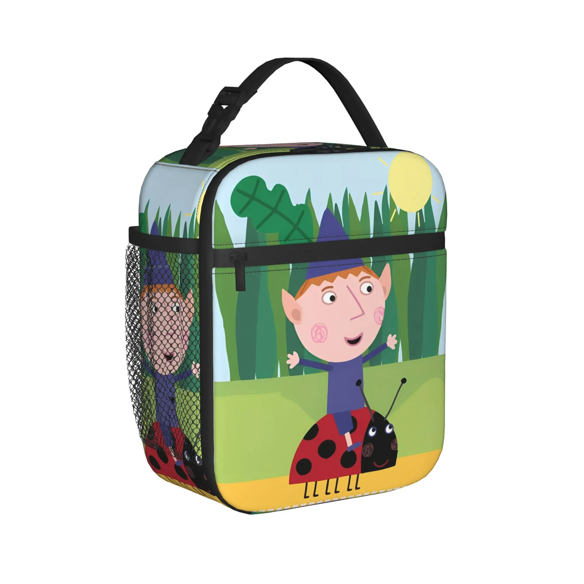 Cartoon Ben And Holly's Little Kingdom Insulated Lunch Bags High Capacity Lunch Container Thermal Bag Tote Lunch Box Bento Pouch