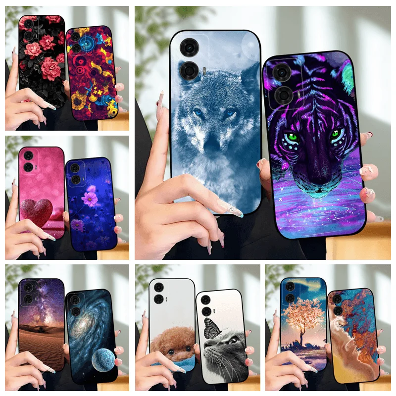 

Для Moto G24 Power Case G 24, мягкий чехол из ТПУ для телефона Motorola G24 4G XT2423-1, силиконовые чехлы, бампер, Capas Coque