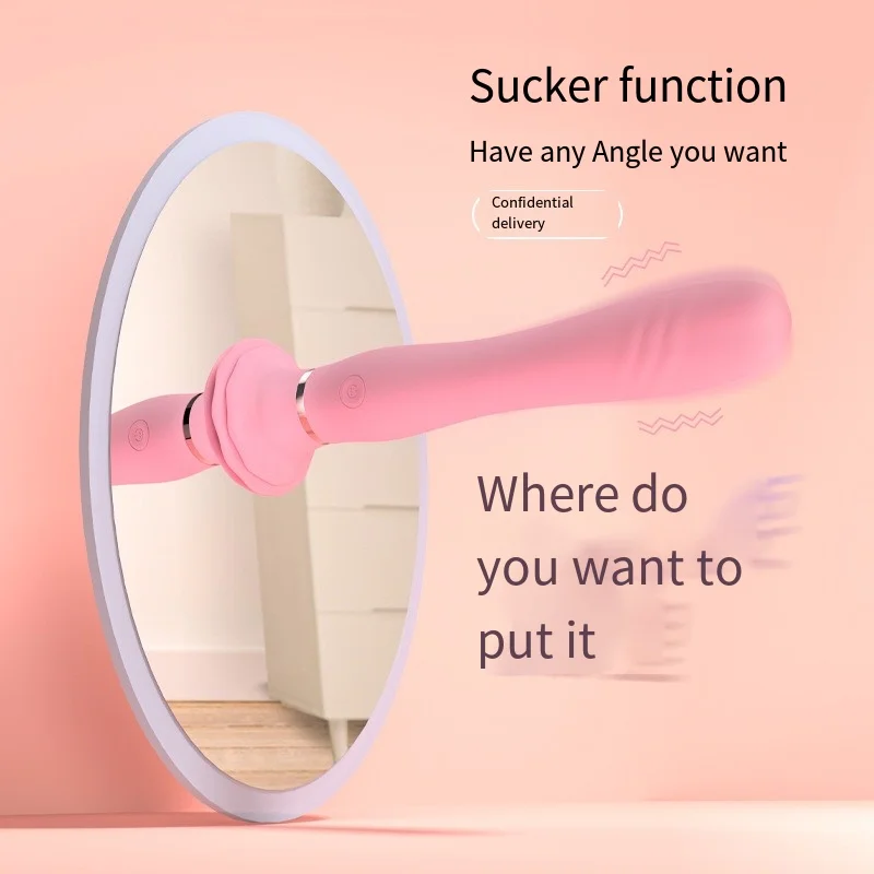 GALAKU Ballet Heating vibrator AV vibrator with suction cup soft bending female masturbate