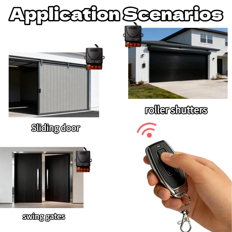 RF 433Mhz Wireless Remote Control Switch DC 9V-30V 12V 30A Relay Motor Water Pump Door Access System Wireless Switch Car Power