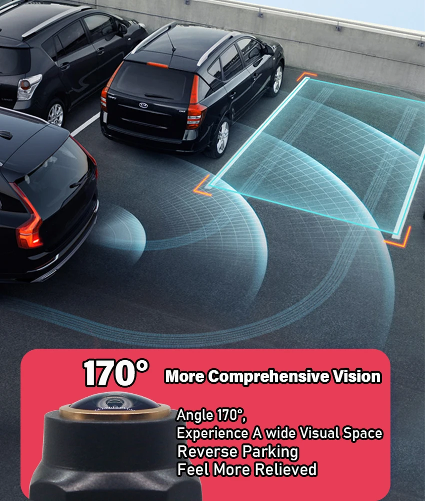 AHD 1080x720P Car Rear View Reverse Trunk Handle Camera For Ford Focus 3 MK3 C MAX Waterproof Night Vision Backup HD CCD Camera