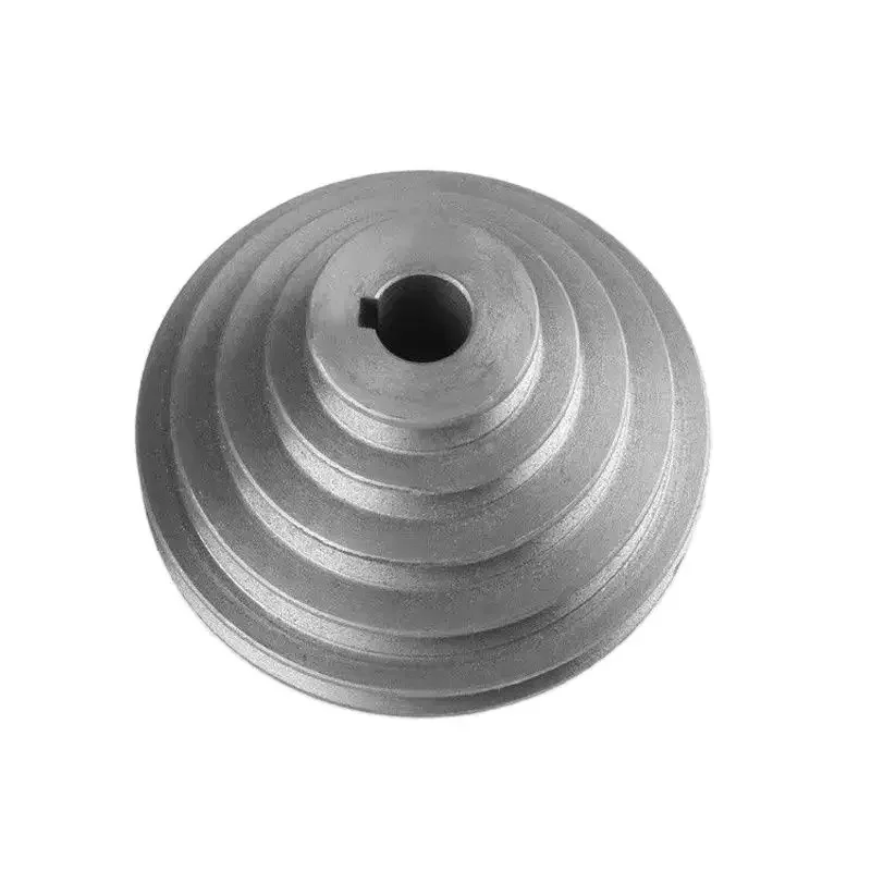 Iron Material A Type 5 Step Pagoda Pulley Wheel 188mm Outer Diameter 30mm Bore for V-shaped Timing Belt Keyway width 5mm