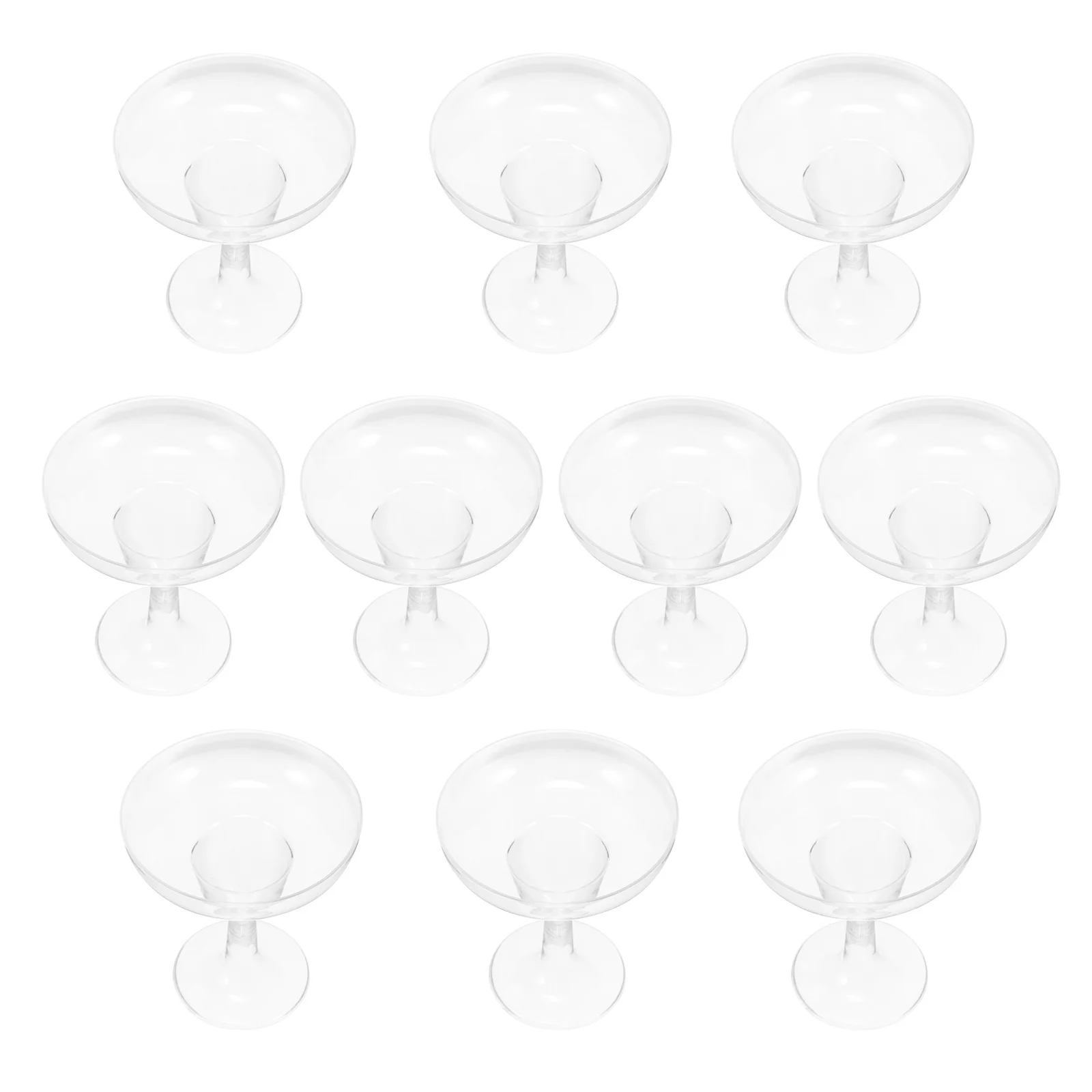 

20Pcs Clear Plastic Reusable Beverage Cups Elegant Design for Cocktails Wine Festivals Party Plastic Reusable Cocktail Cup