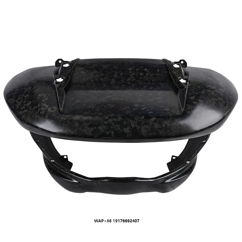 Carenagem Frontal em Fibra de Carbono Forjada com Acabamento Brilhante e Fosco para Acessórios de Motocicleta Davidson Road Glide 2023-2025