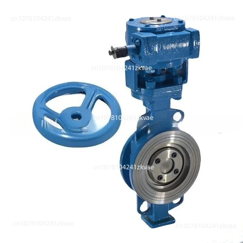 D373H-16C three eccentric clip hard seal butterfly valve turbine drive one way