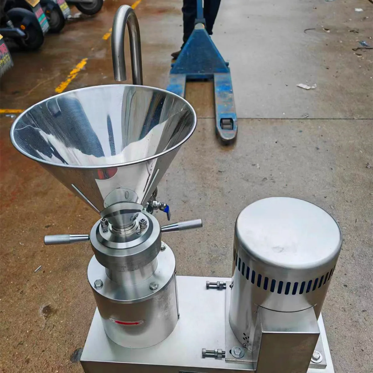 Industrial Food Grade Stainless Steel Almond Milk Colloid Mill Vertical & Split Sesame Grinder for Nuts Soybean Meat Processor view 2