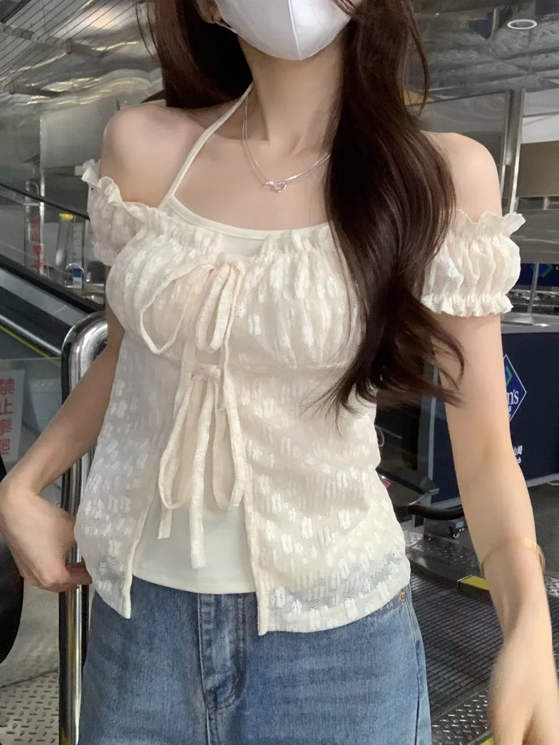 

Kumikumi женский ort Sve irt летний галстук с узлом Ne Design из полиэфирного волокна облегающий корейский вариант