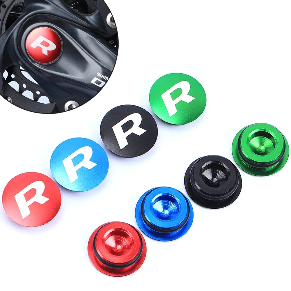 

RISK Aluminium Alloy Bike Crank Cap Cranksets Cover Fix Bolt Crank Screw Cap For Mountain Road MTB Bicycles Dustproof Waterproof