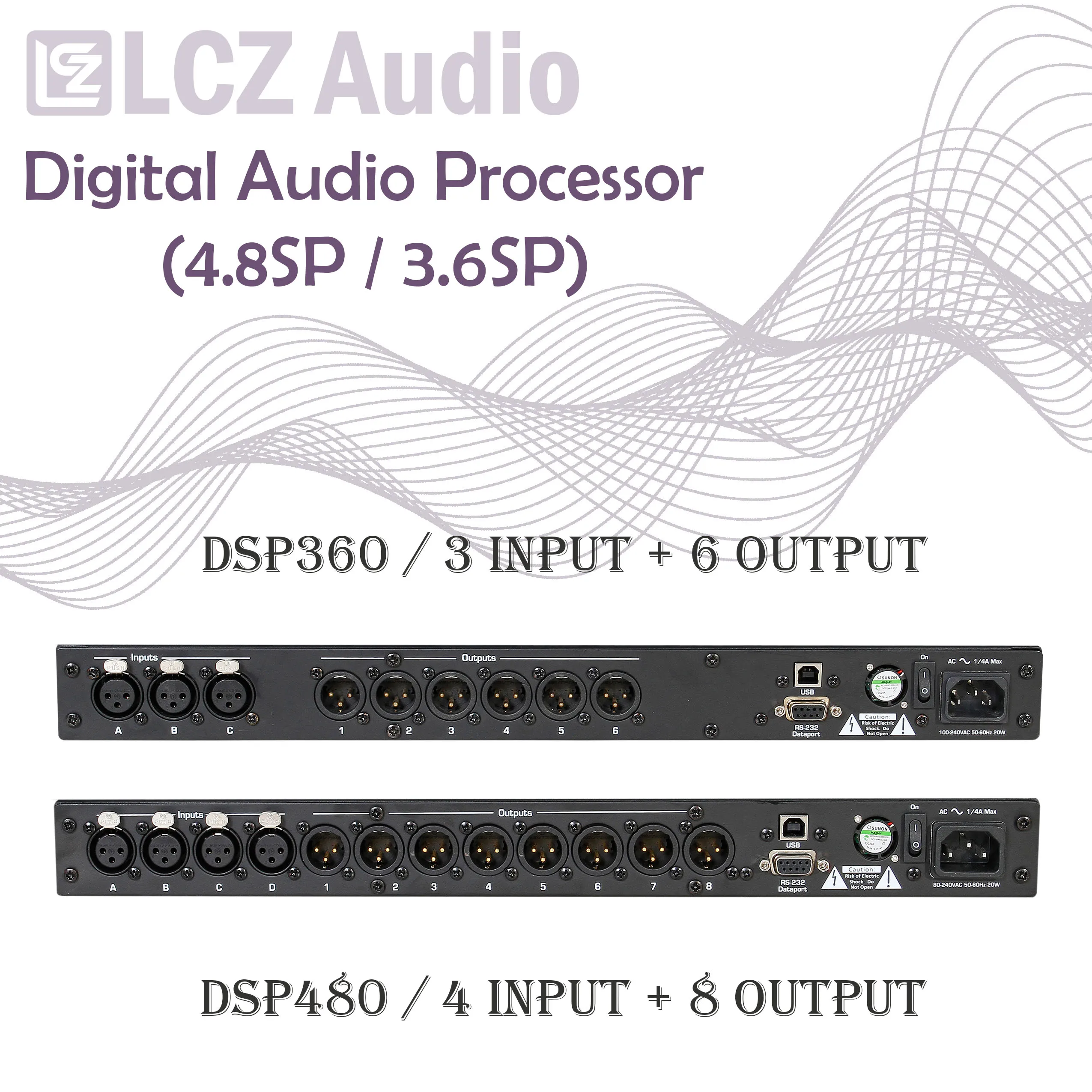 Imagem -03 - Lcz Áudio 4.8sp 3.6sp Processador de Sinal Digital Dsp480 Dsp360 Altifalante Som Processador Áudio Processador Software Original