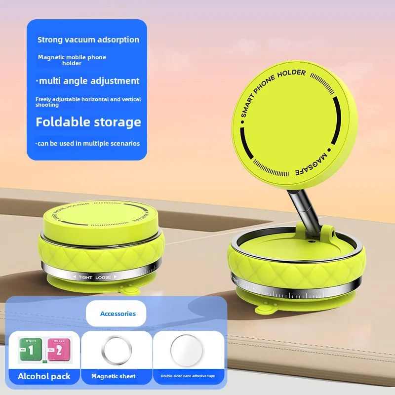 

Magnetic mobile phone holder, foldable, rotatable, multi scene, ultra stable, vacuum suction mobile phone desktop holder