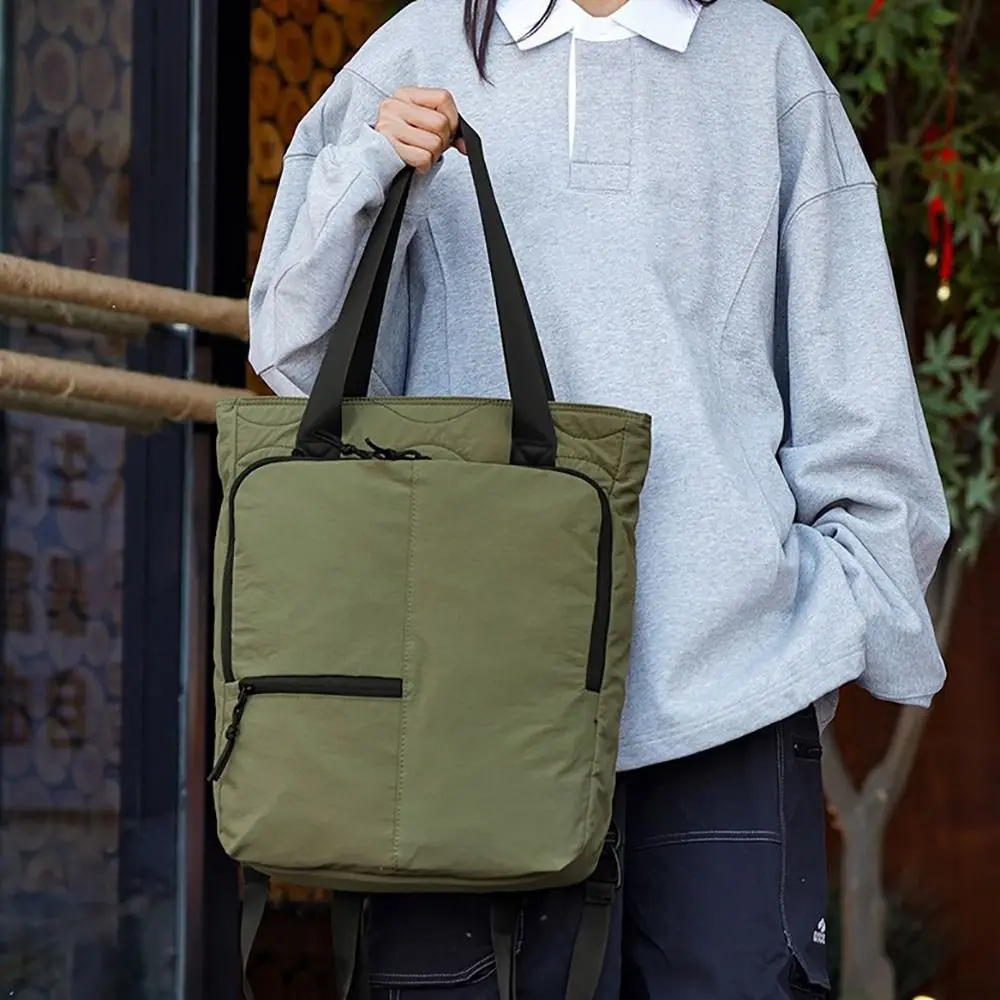 Multi-functional Sport Backpack Large Capacity Sturdy Design Tote Bag Zippered Closure Multicolor One-shoulder Bag Work Use