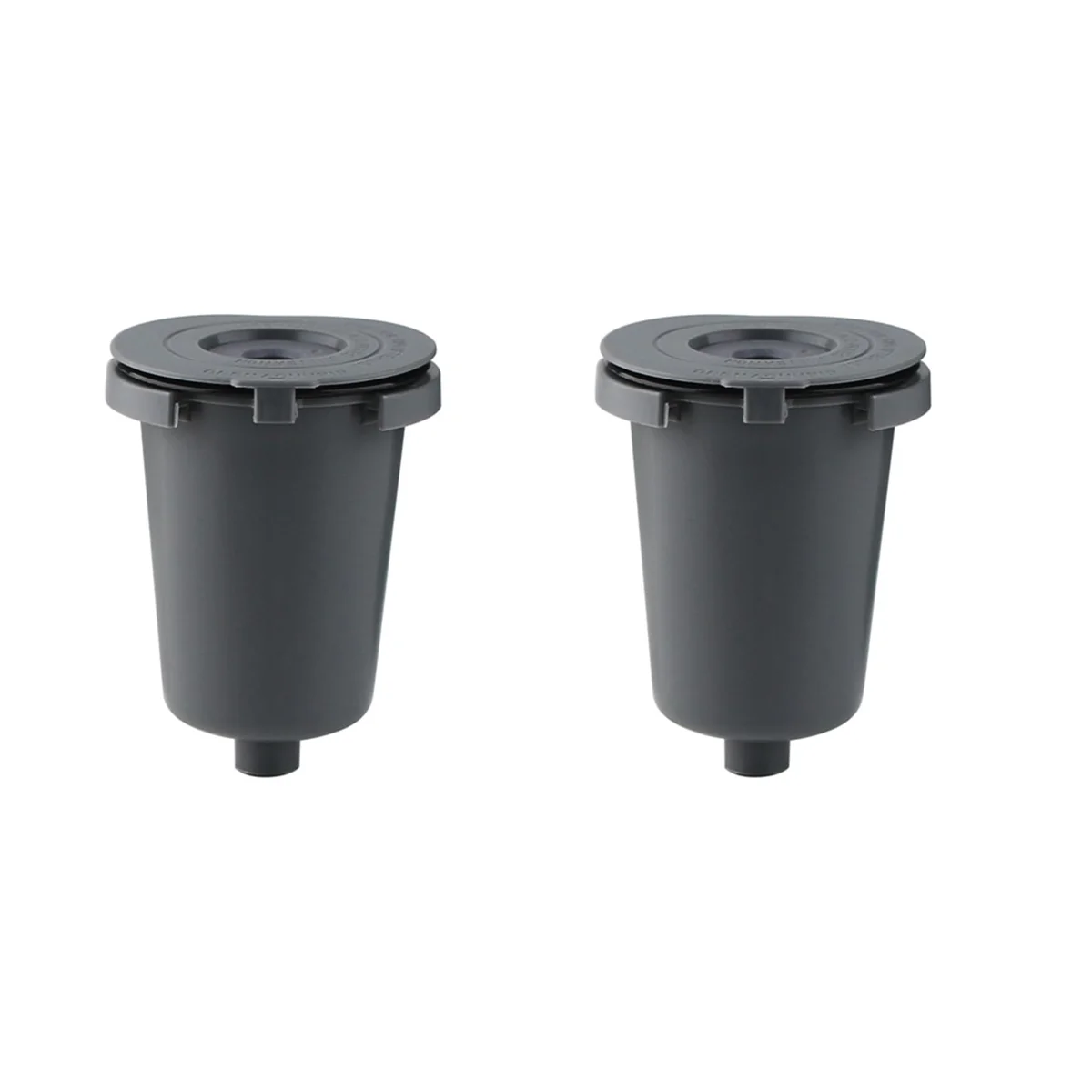 A62K Replacement Parts 2pcs Grey Reusable Filter Cup, Compatible for Single Coffee Makers