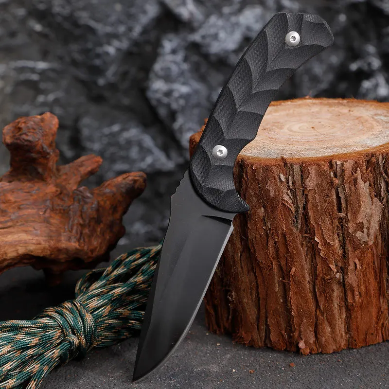 

High hardness and sharp small straight knife outdoor tool tactical knife wilderness survival knife self-defense tool