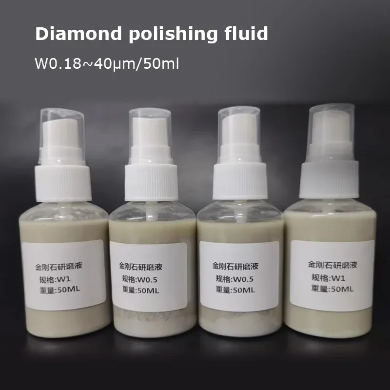 50ml Diamond Suspension Polishing Liquids Metallographic Liquid for Metal Jewelry Brightener Metallographic Grinding W0.18~40