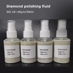 Metnotch Graphic Liquid for Metal Jewelry, Diamond Suspension Polishing, Brightener, French Grinding, W0.18 ~ 40, 50ml