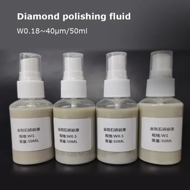 50ml Diamentowe płyny do polerowania zawieszenia Płyn metalograficzny do biżuterii metalowej Rozjaśniacz Szlifowanie metalograficzne W0.18 ~ 40