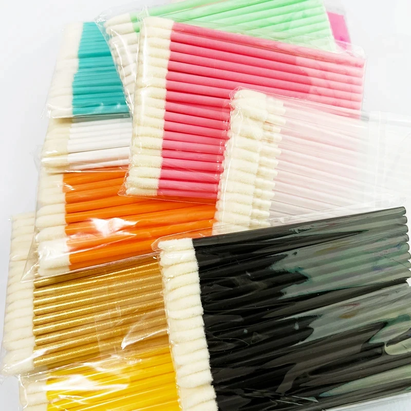 New 50/100 Pcs Disposable Lip Brush Eyelash Makeup Brushes Lash Extension Mascara Applicator Lipstick Wands Set Cosmetic Tools