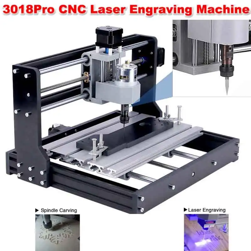 CNC 3018Pro Woodworking Engraving Machine 15W 20W Las er 3-Axis GRBLController Engraving Machine For Carving Plastic Wood Acryli