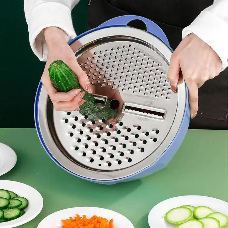 1Pcs Stainless Steel Kitchen Food Cleaning Basin Innovative design Large Capacity grater basin Strainer Bowl efficient tool