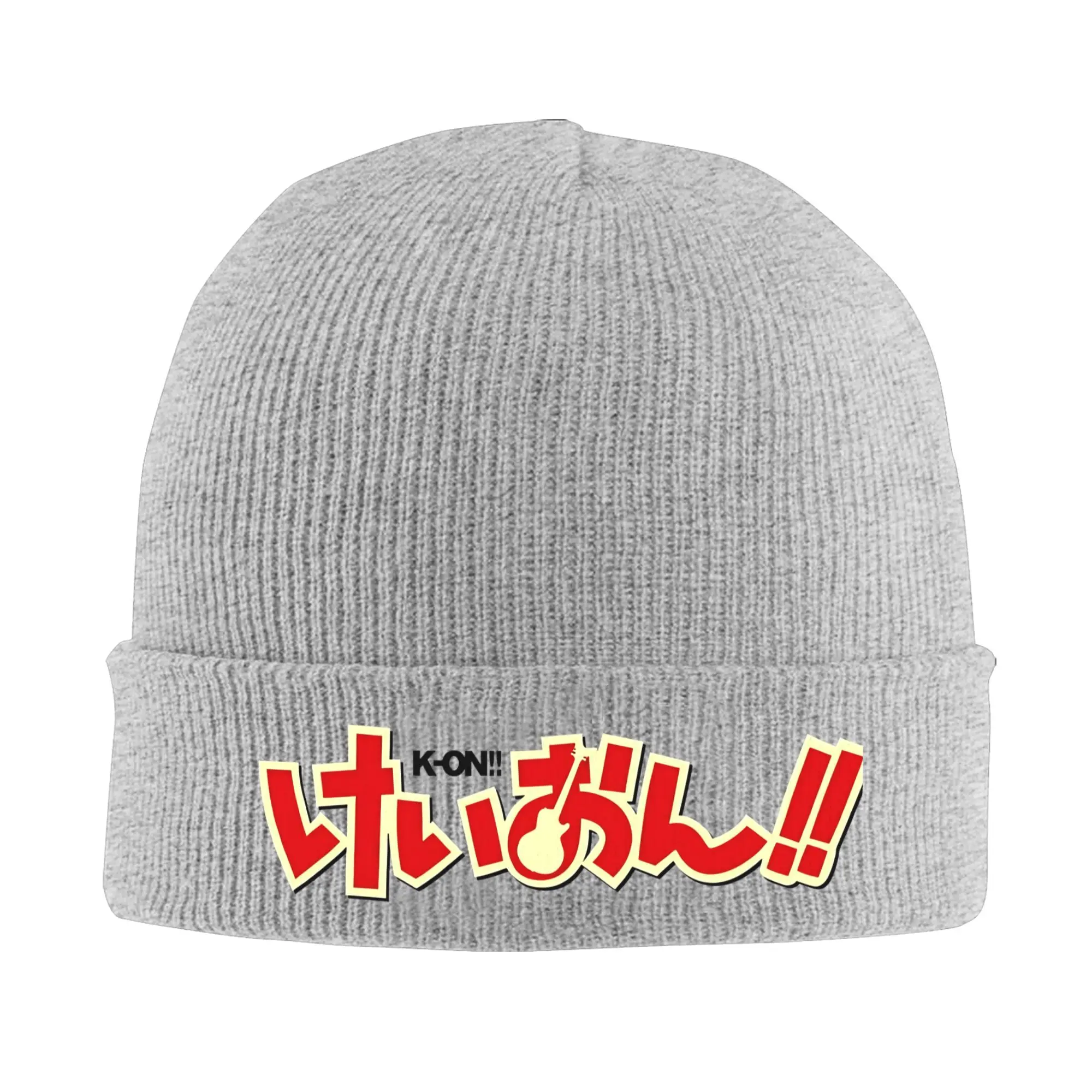 

Вязаные шапки с логотипом K-on, женские и мужские шапки Skullies, осенне-зимние шапки, акриловая теплая шапка-дыня