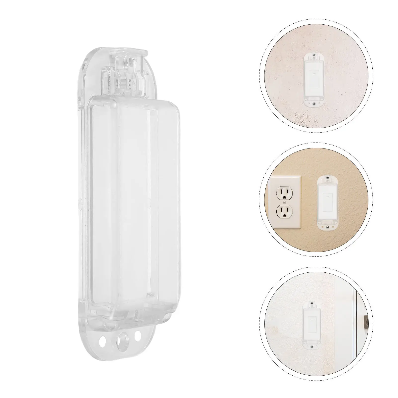 2Pcs Wall Switch Protection Guard Transparent Plastic Cover Proof Safety Cover for Toggle Light Switch Protector Home Use