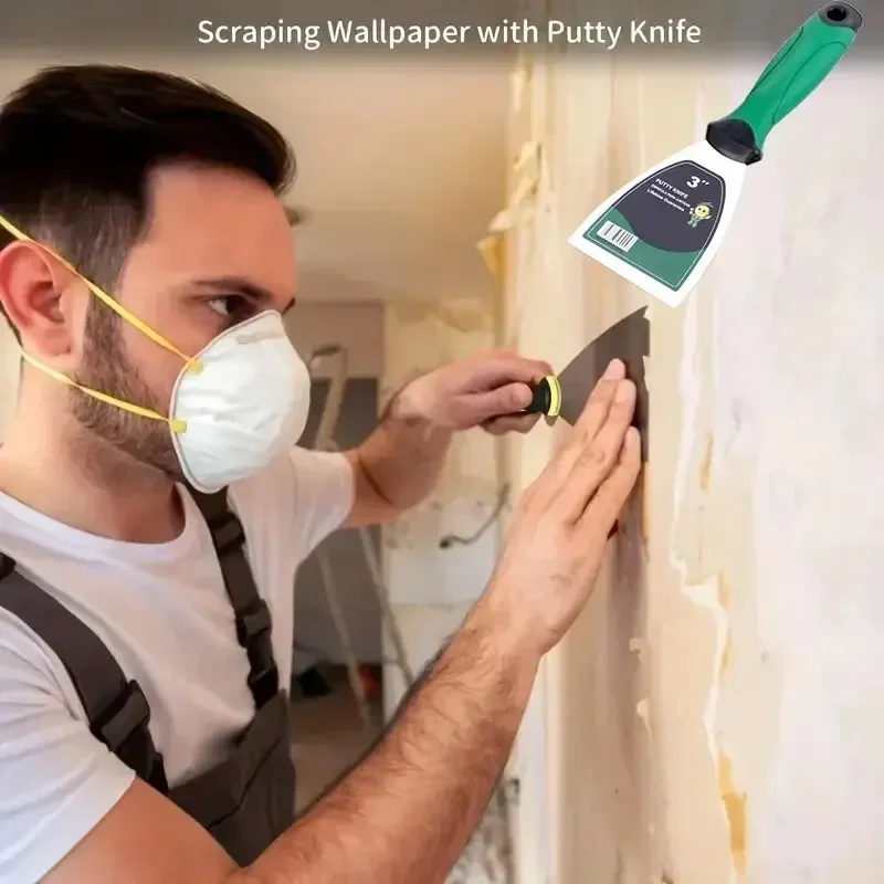 

Сверхмощный шпатель из нержавеющей стали, строительные украшения, цементная лопата, пластиковая ручка, шпатель, цементный шпатель