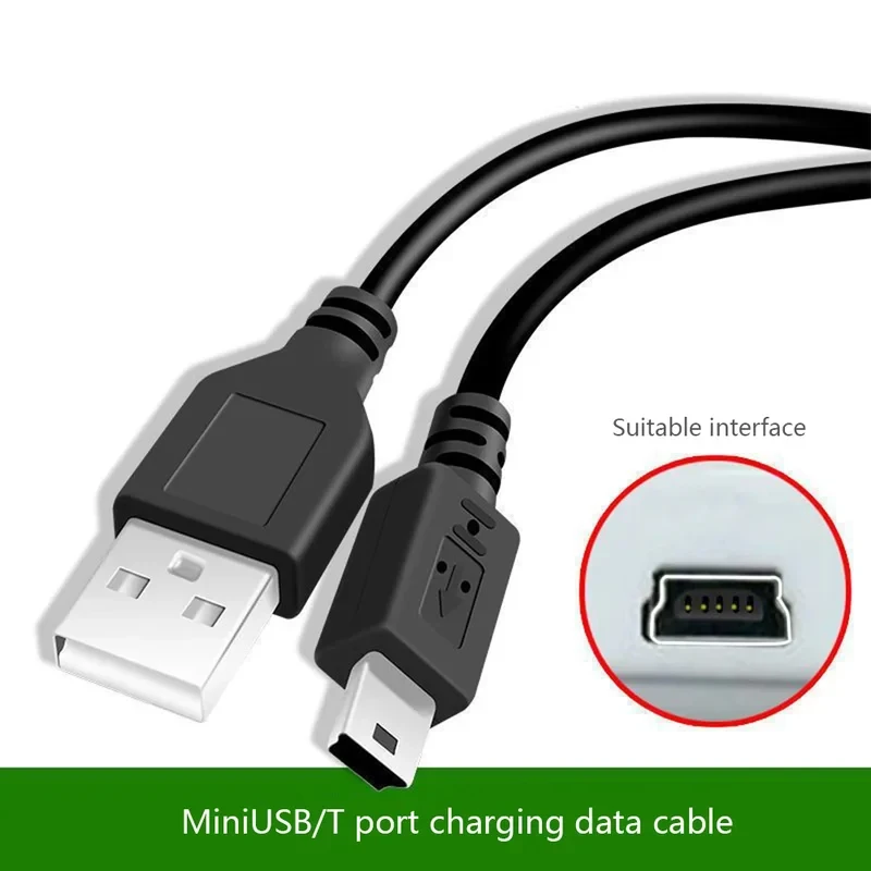 1/2/3/4/5/6Pcs Mini USB Cable Male To Mini-B 5pin Male Fast Data Charge Cable Controller