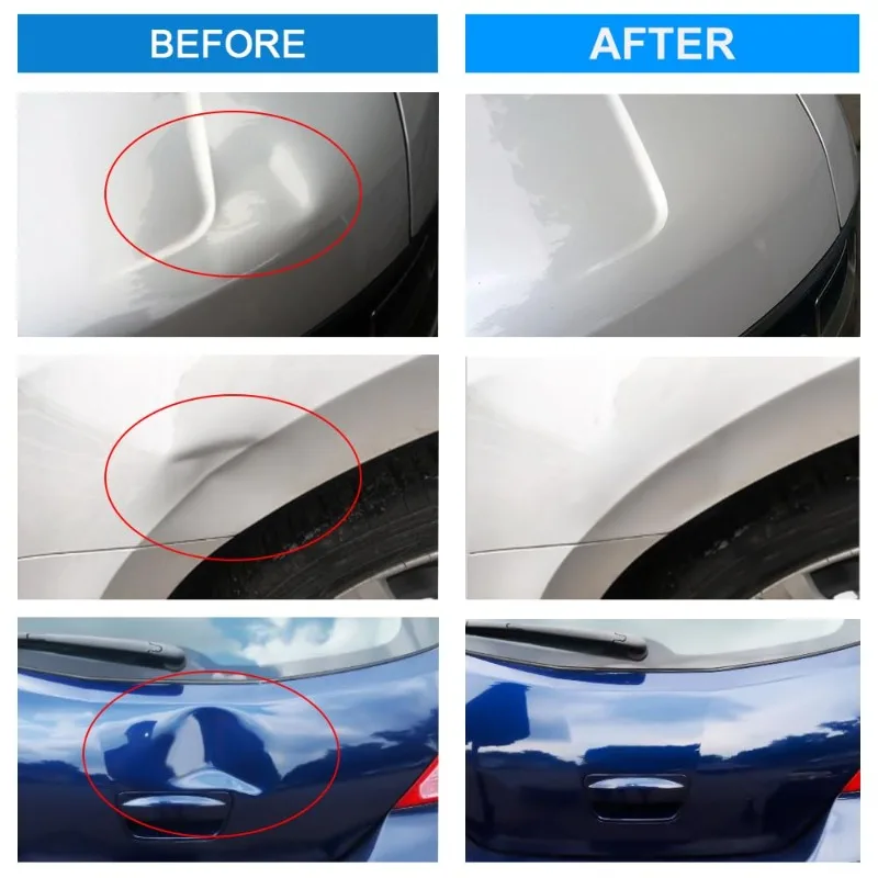 1set Car Dent Repair Tool Impact Crater Hail Crater Repair Unpainted Dent Repair Kit Efficient Bridge Tool Set Puller Gasket