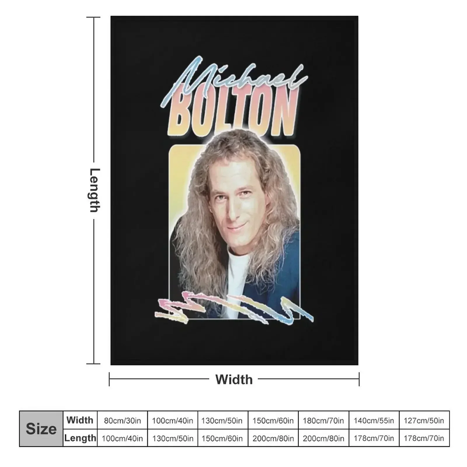 Michael Bolton Throw Blanket Tourist for babies Blankets