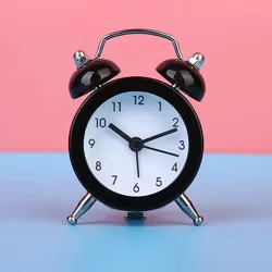 Retro Loud Alarm Clock Double Bell Mechanical Key Wound Silent Pointer Alarm Clock Night Light Clocks Home Decor wall clock