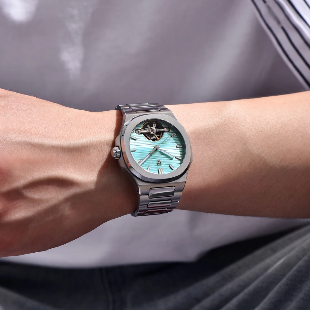 PAGANI DESIGN 2025 new Sapphire automatic mechanical watch men's gift gift box stainless steel men's watch 50 meters waterproof