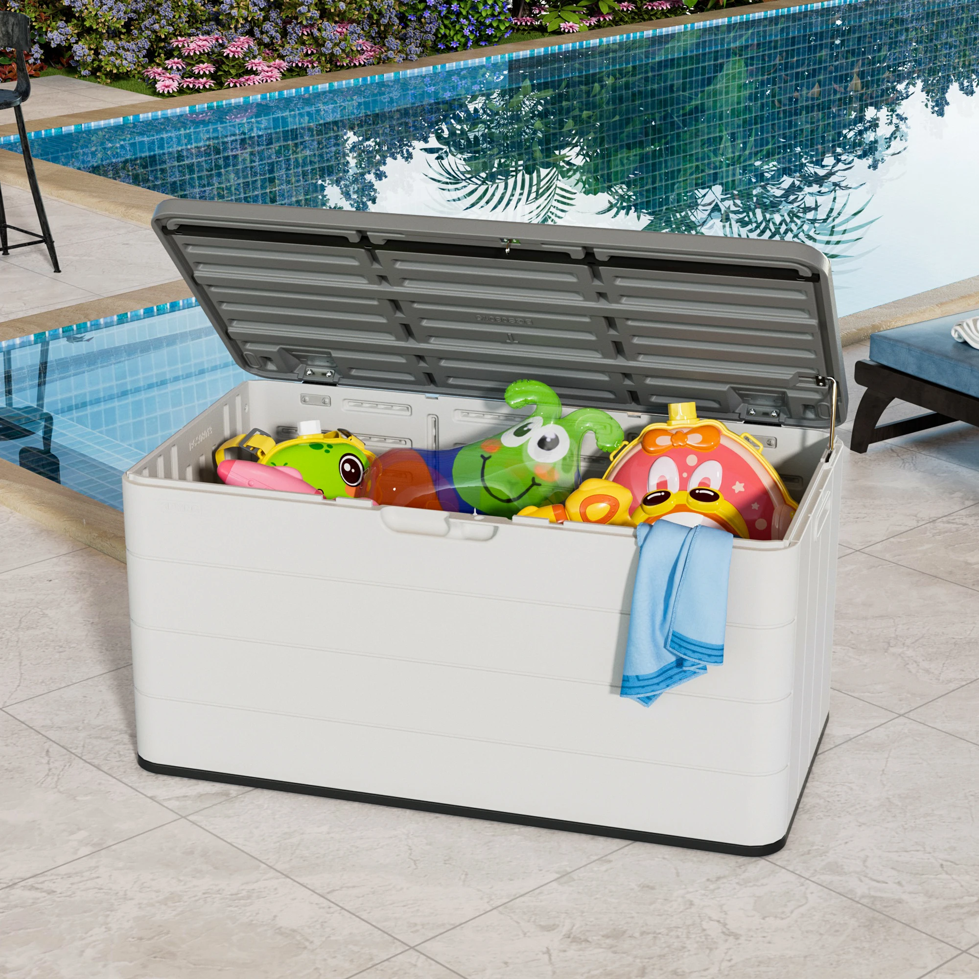Customize 387 Liter Storage Box, Deck Box, Outdoor Waterproof Box