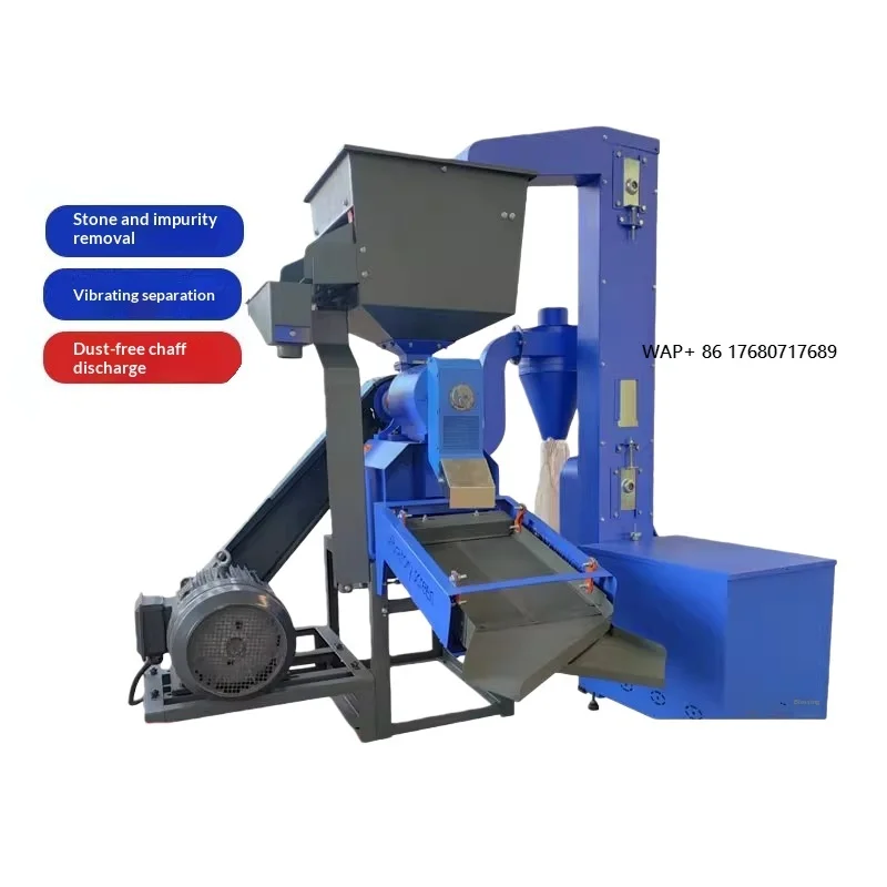 

Engine Rice Huller Machine with Auto Loading Lifter Wheat Peeling Miller