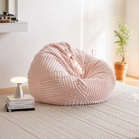 모듈형 패브릭 빈백 소파 유리 수면 기능 흔들림 방지 빈백 소파 비즈 쿠션 퍼프 콘 리엘레노 가구