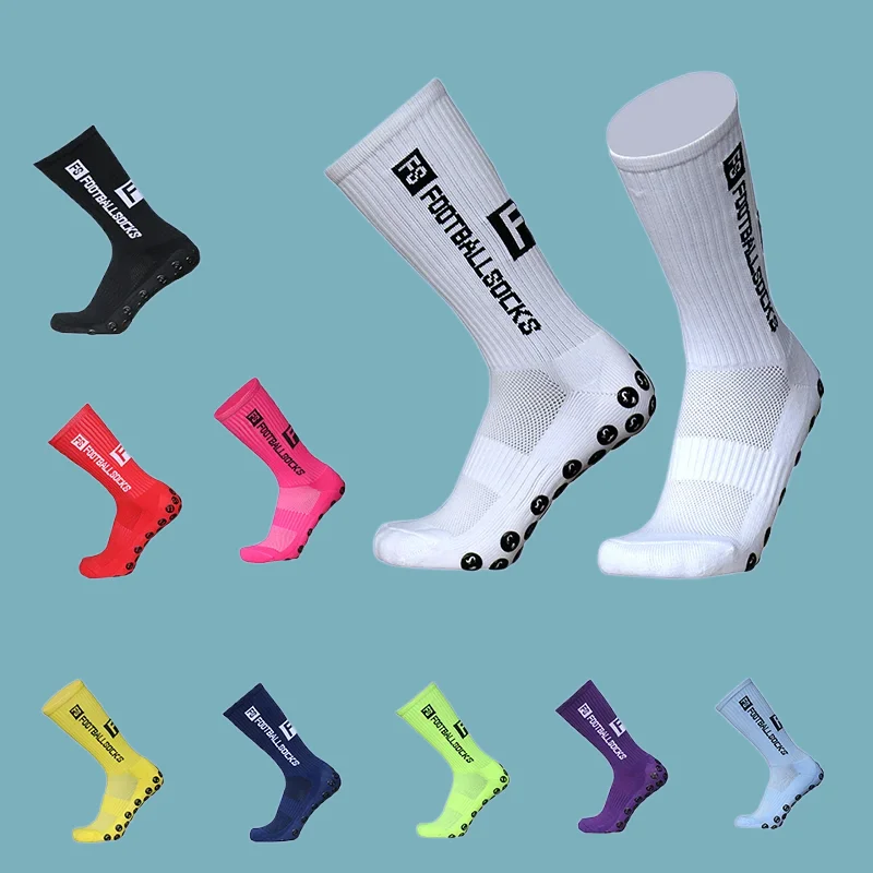 

3/5 Pairs High Quality Men's Football Socks Breathable Baseball Socks Anti Slip Socks Comfortable Round Silicone Suction Socks