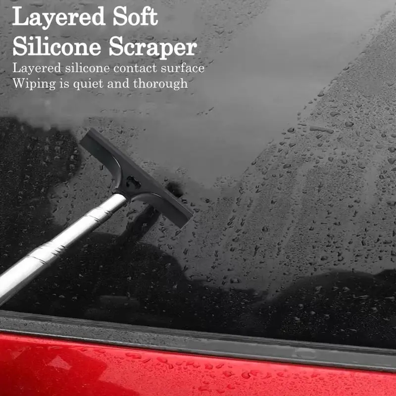 Multifunctional Car Rearview Mirror Telescopic Wiper Wiper Wash Car Window Front Windshield Rainproof Cleaning Brush Scraper