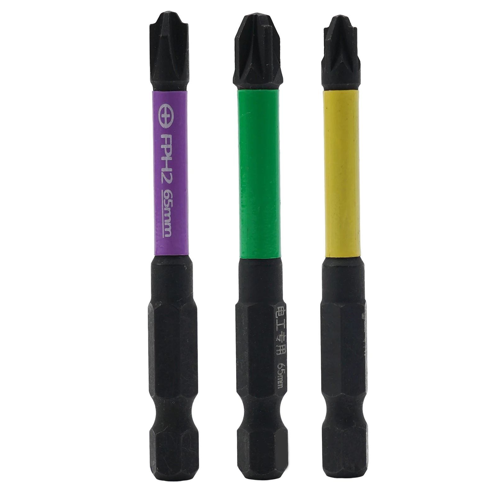 3/6ชิ้น FPH fpz 65มม. เหล็กอัลลอยด์แม่เหล็กชนิดข้อต่อไขควงชนิดพิเศษกันสนิมชนิดเหล็กฟอสเฟตสำหรับช่างไฟฟ้า