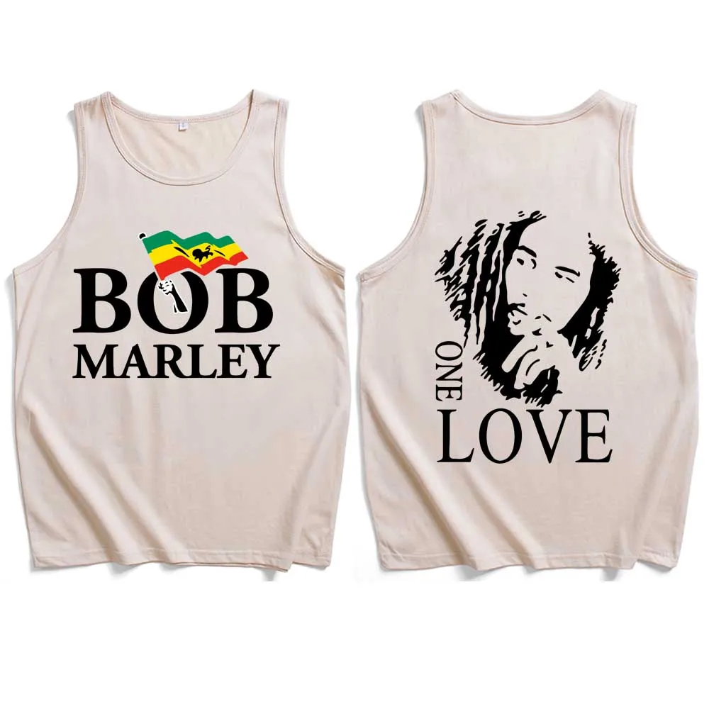 2024 Bob Marley Tank Tops Vest T-Shirt Man Woman Streetwear