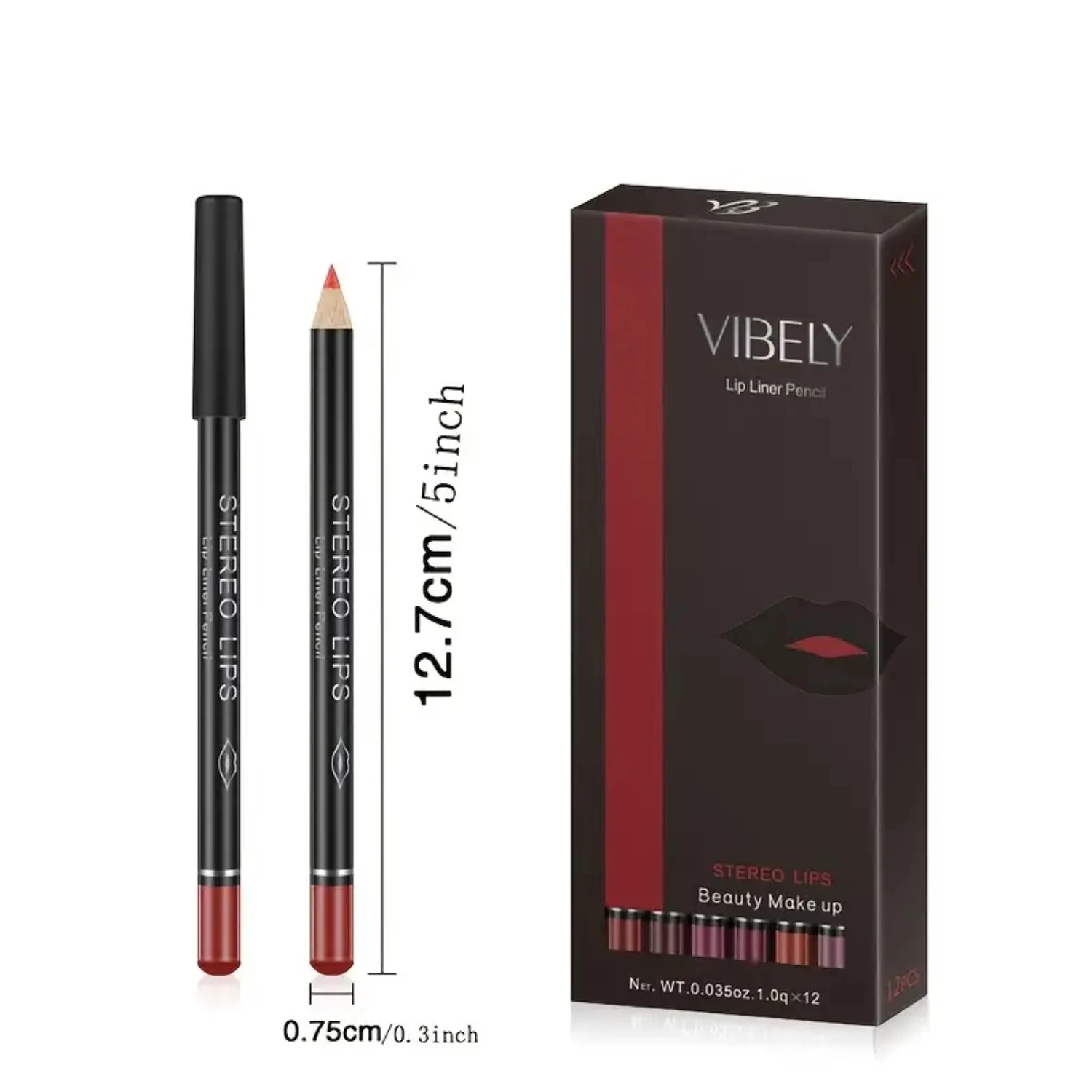 Ensemble de crayons à lèvres classiques – Collection essentielle de 12 pièces pour une définition des lèvres précise et durable