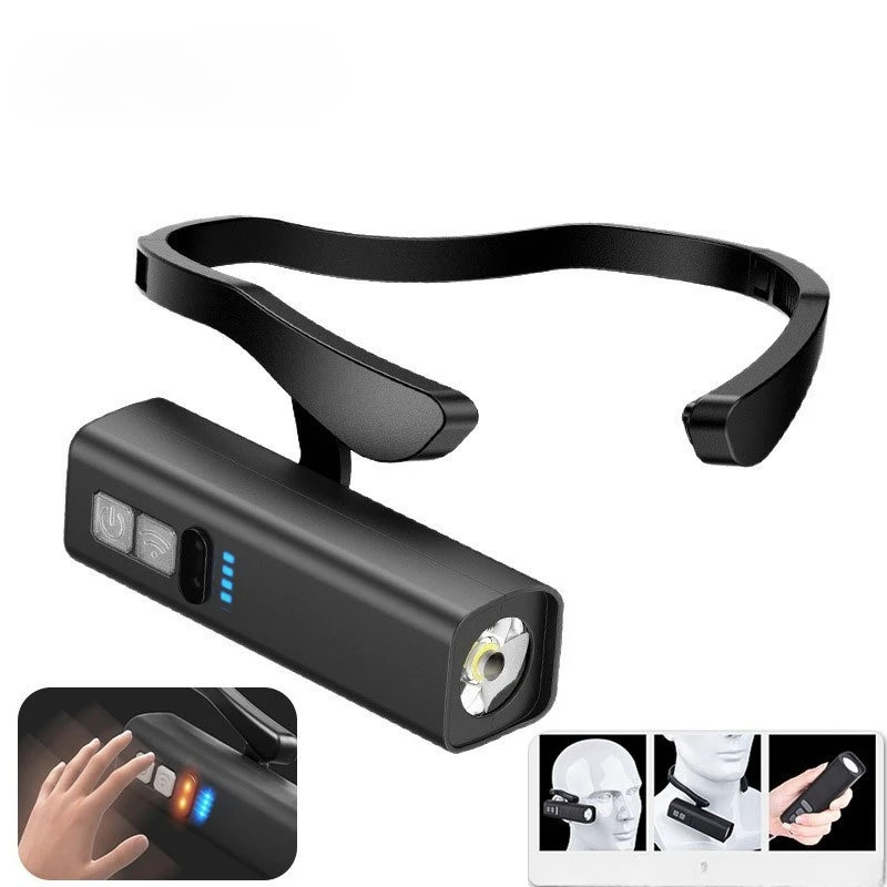 

Налобный фонарь с зажимом для ушей 2025 — яркая светодиодная фара, перезаряжаемый водонепроницаемый налобный фонарик для рыбалки, пешего туризма, бега, езды на велосипеде на открытом воздухе