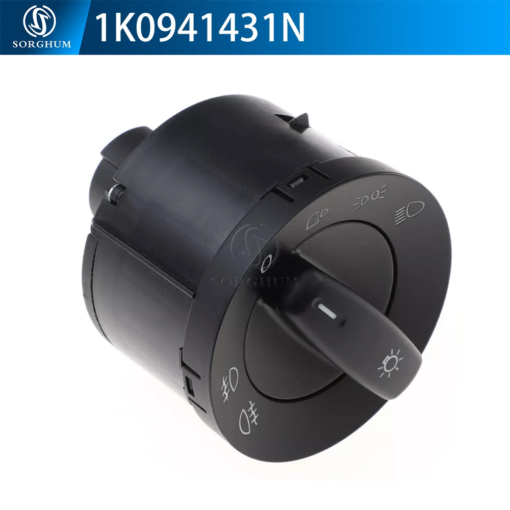 1K0941431N Car Headlight Switch For Volkswagen VW CC Golf 5 6 Caddy Jetta GTI Passat B6 2005 2010 Touran Fog Lamp Control Knob