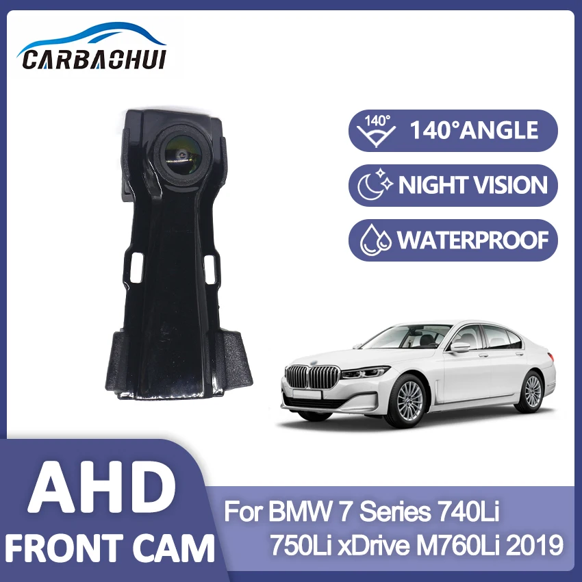 HD Car Front View Parking Night Vision Positive Waterproof Logo Camera For BMW 7 Series 740Li 750Li xDrive M760Li 2019