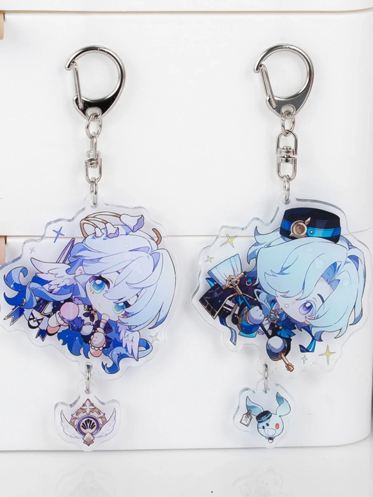 Anime Honkai: Star Rail Robin Firefly Acheron Cosplay The Gunfighter Ambitus  Acrylic Cute Keychain Accessory Game Gift