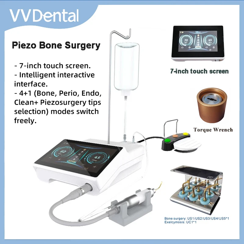 VVDental Piezo Surgery Cutting Knife Equipment Ultrasonic Bone Piezo Surgery Cutter Oral Therapy Detnal Implants Surgical Motor