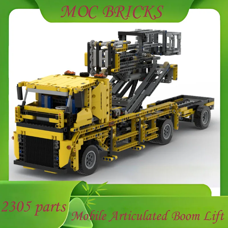 تخصيص 2305 أجزاء MOC المحمول مفصلية بوم رفع DlY الجمعية ألعاب البناء للأطفال هدايا عيد الميلاد
