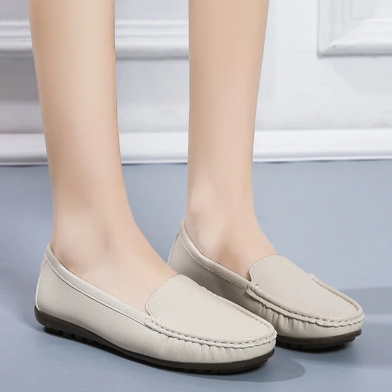 أحذية أنيقة لينة سوليد النساء الحوامل العمل والترفيه أحذية ربيع الخريف جديد مريح شقة القاع ممرضة أحذية نسائية