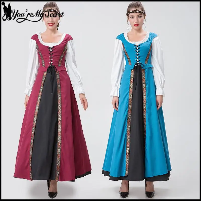 

[Ты мой секрет] Средневековый костюм Пурим Косплей Костюм Женское вечернее карнавальное платье Фестивальный наряд Европейская одежда