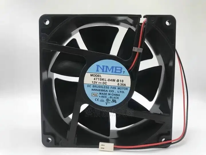 

1 PCS NMB fan 4715KL-04W-B10 DC12V 0.35A 12038 12cm 2wire