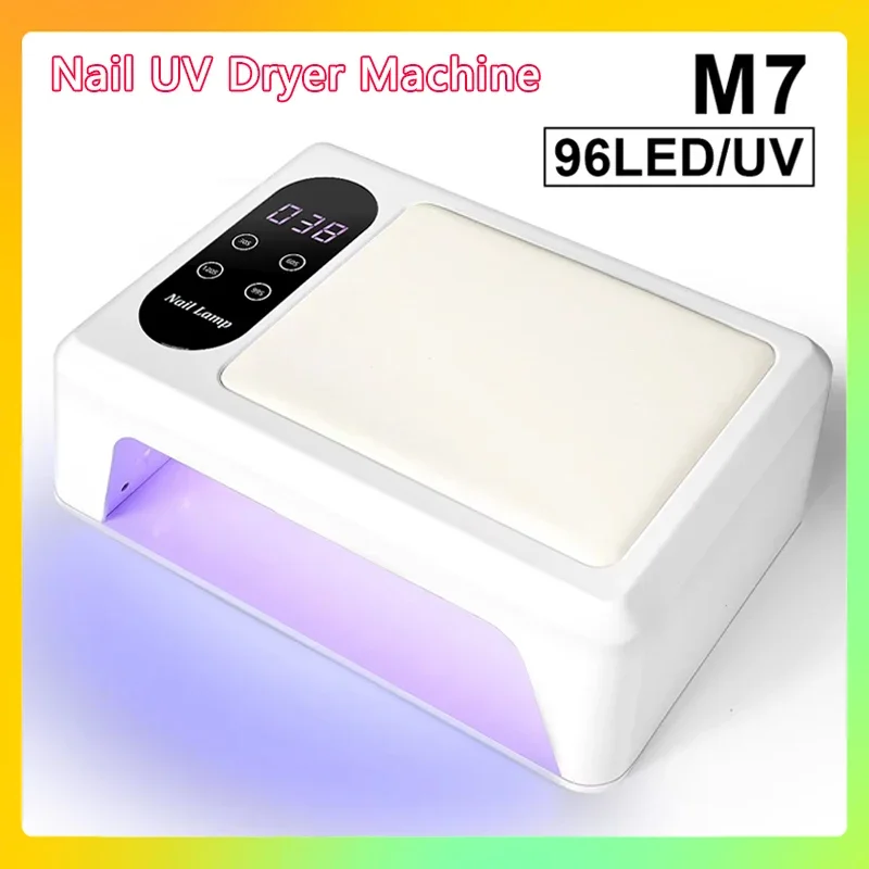 

С 4 вариантами таймера для инструментов для маникюрного салона, профессиональная 96 светодиодная лампа для ногтей, УФ-гель-лак, быстроотверждаемая сушилка